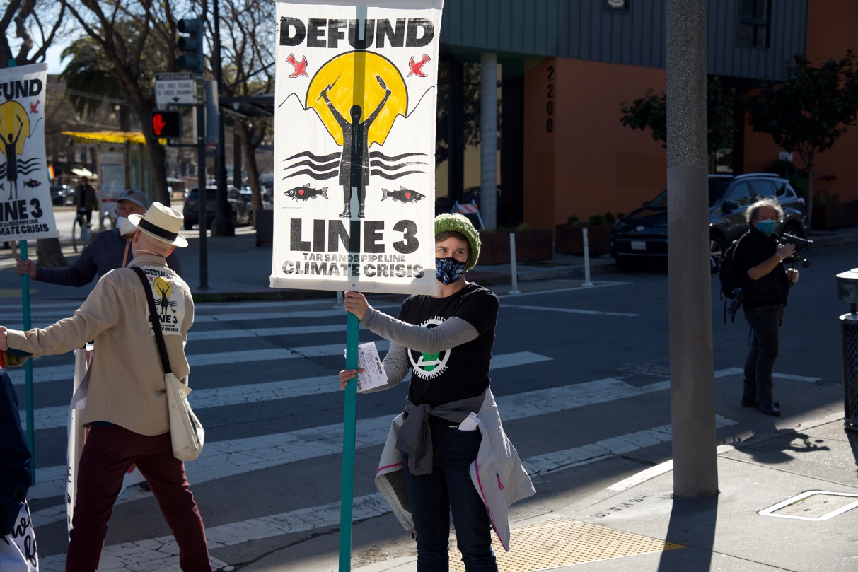 XRSFBay Confront Chase Bank in Solidarity with 'Stop Line 3' Indigenous Water Protectors in Minnesota:March 11th, 2021